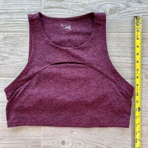 Offline By Aerie Womens Purple Hugger Recharge Least Support Sports Bra Size L/G